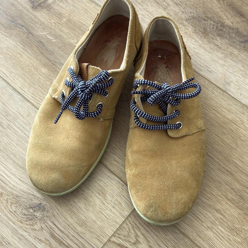 Fly London Suede Leather Sneaker - mustard